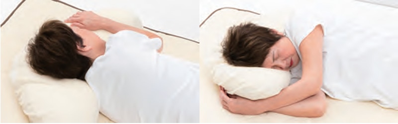 仰向け寝の様子