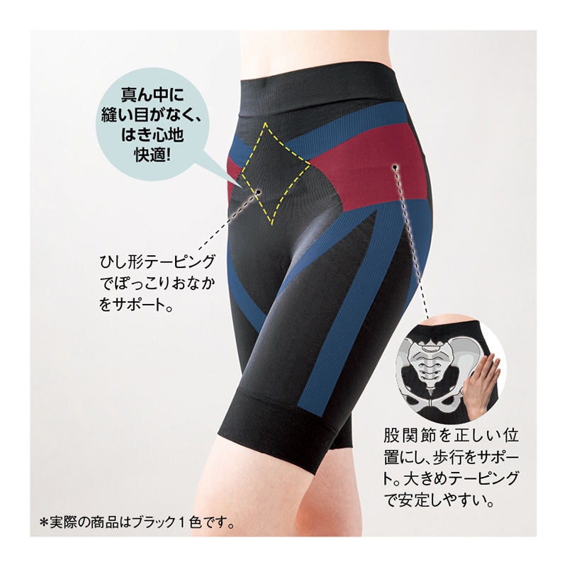 やさしい暮らしの店 by 毎日が発見下腹スッキリ股関節スパッツ(M-L): 健康雑貨