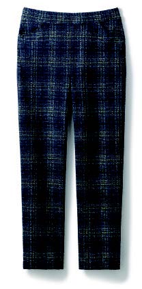 チェック柄ネイビ－