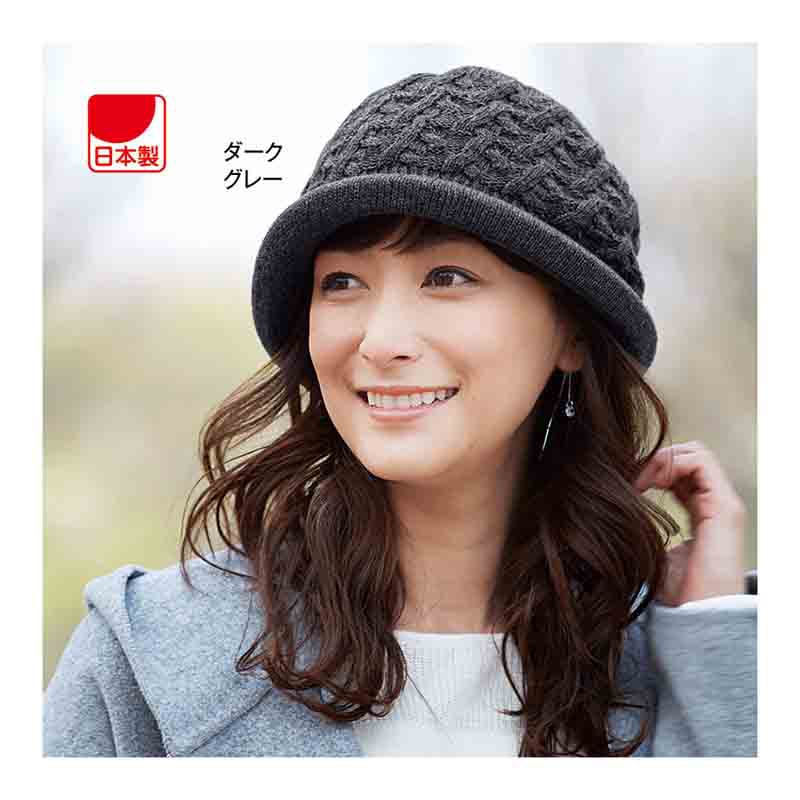 しめつけない髪型ふんわり帽子