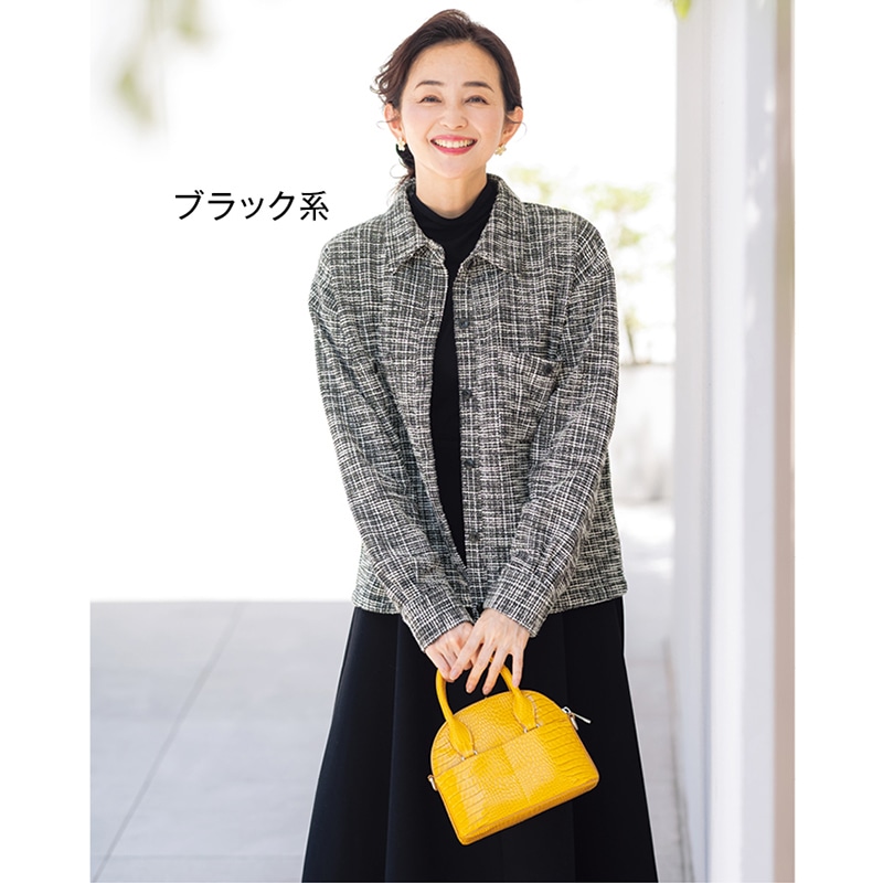 ニットツイードジャケット