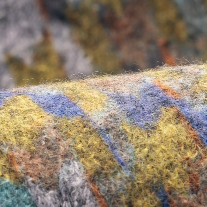 杢調カットソーベストアンサンブル モカグレーxグリーン系 ベスト・プルオーバー M-L