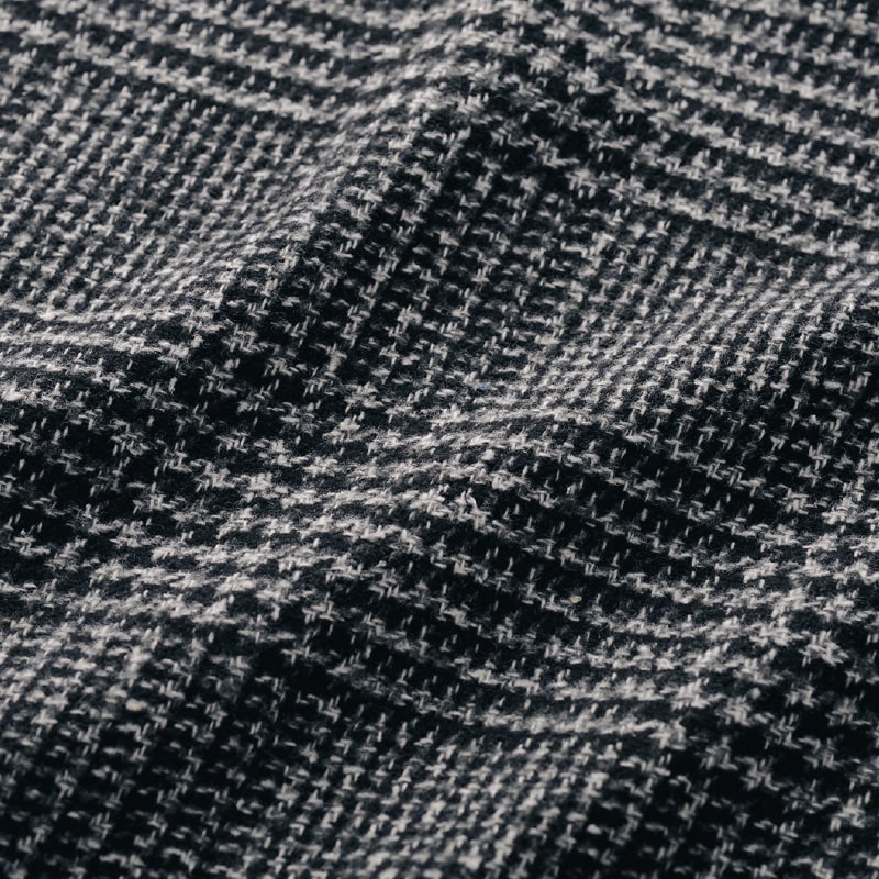 グレンチェックジャンパースカート グレーxブラック系 M