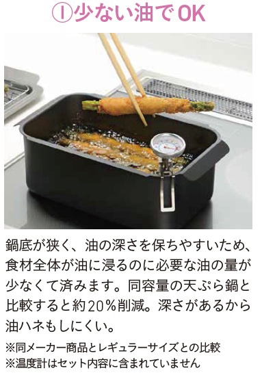 少ない油でOK