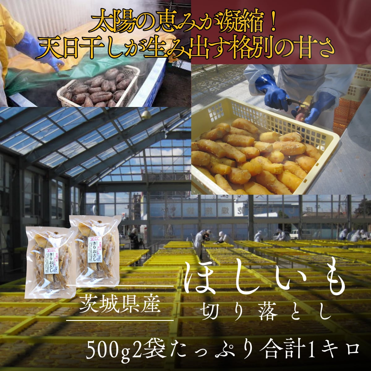 茨城県産ほしいも(切り落とし)500g×2