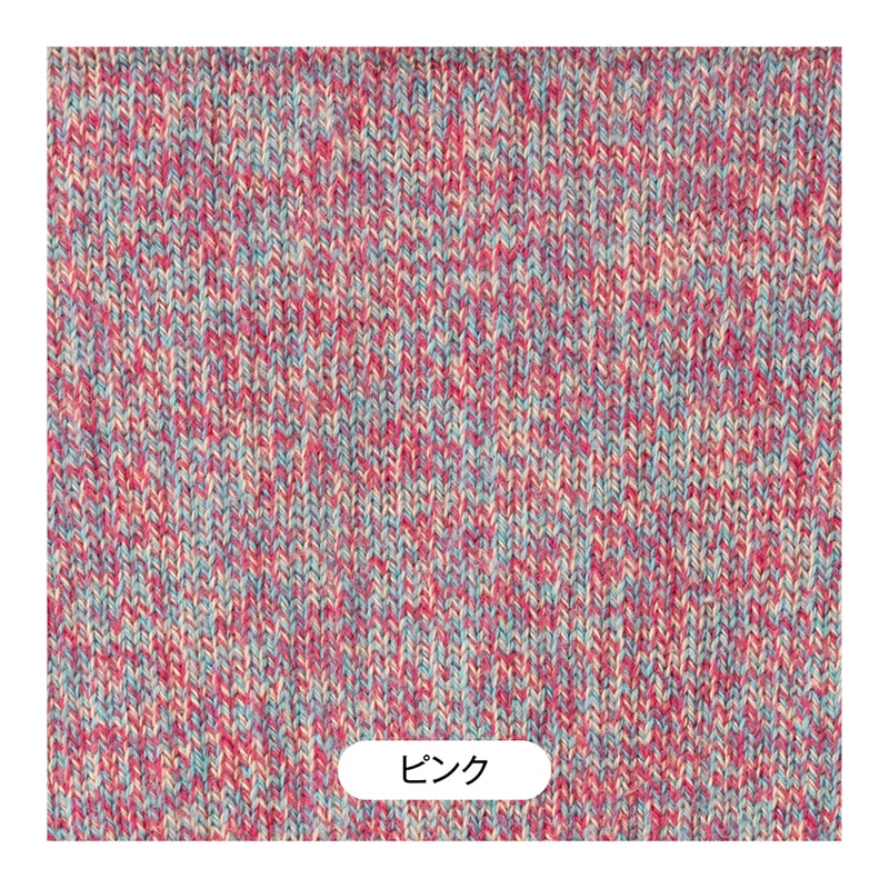 ジャヴィ 綿混着圧ソックス ローズ