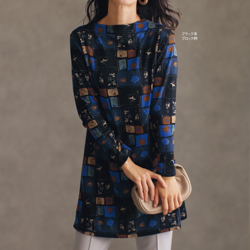 日本製プリントチュニック