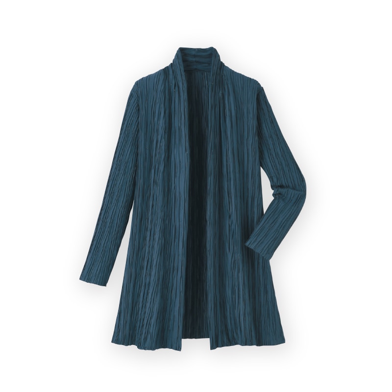 プリーツ風カットソーアンサンブル M-L