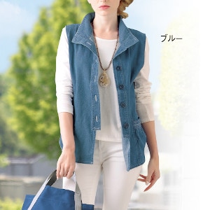 デニムベスト