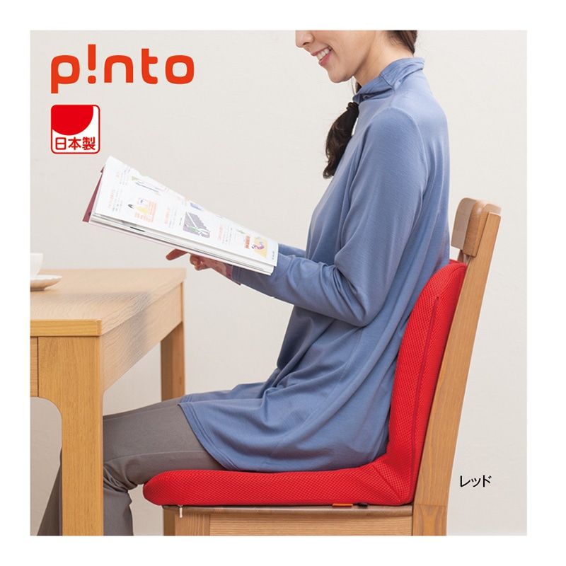 やさしい暮らしの店 By 毎日が発見座るだけで体がピンと ｐｉｎｔｏクッション レッド 生活雑貨
